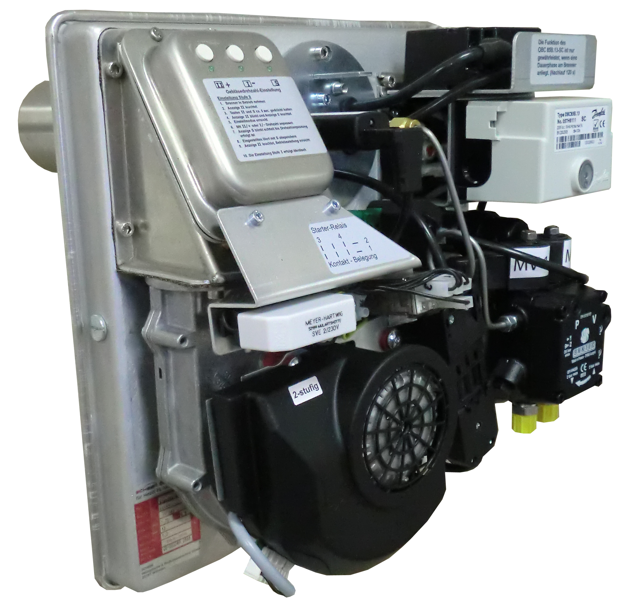 Blautherm DUO, zweistufig für Veritherm-Kessel mit Tipptastastatur und Gebläsedrehzahlüberwachung