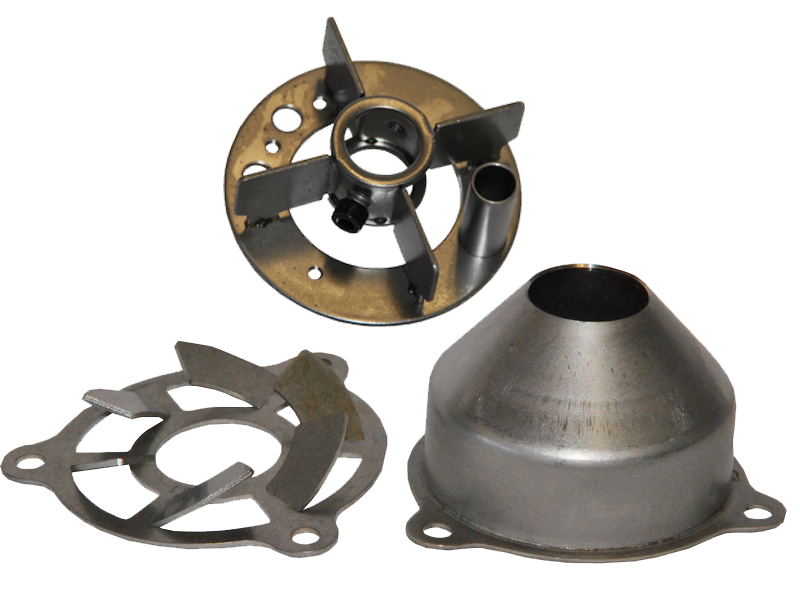 Grundträger mit Luftdüse und Drallgitter