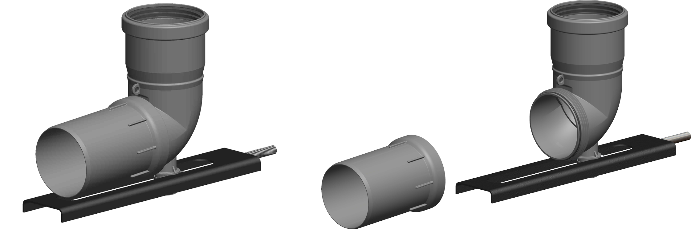 Schachteinführung mit Auflager schraubbar