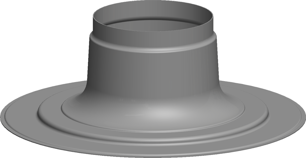 Flachdachkragen DN 60/100 oder 80/125